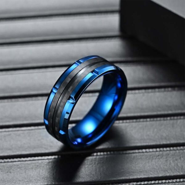 Carbon Fiber Ring- Shadow Steel - Image 3