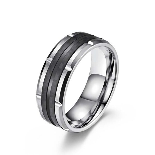 Carbon Fiber Ring- Shadow Steel - Image 4